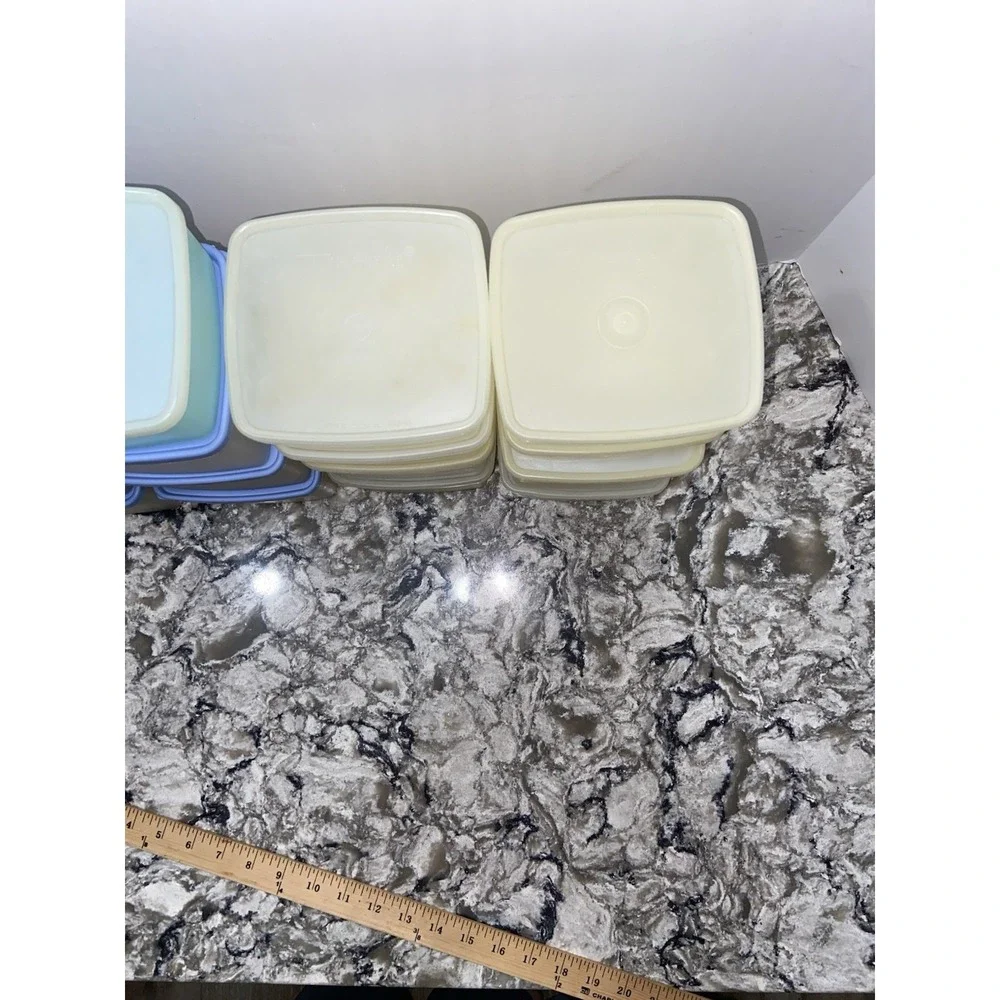 Vintage Tupperware Storage Freezer Containers 16 Bowls With Lids